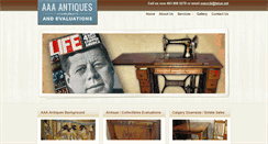 Desktop Screenshot of aaaantiquesandevaluations.com