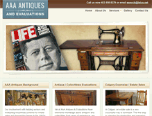 Tablet Screenshot of aaaantiquesandevaluations.com